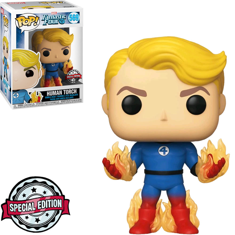 Funko Pop Marvel Fantastic Four Exclusive - Human Torch 569
