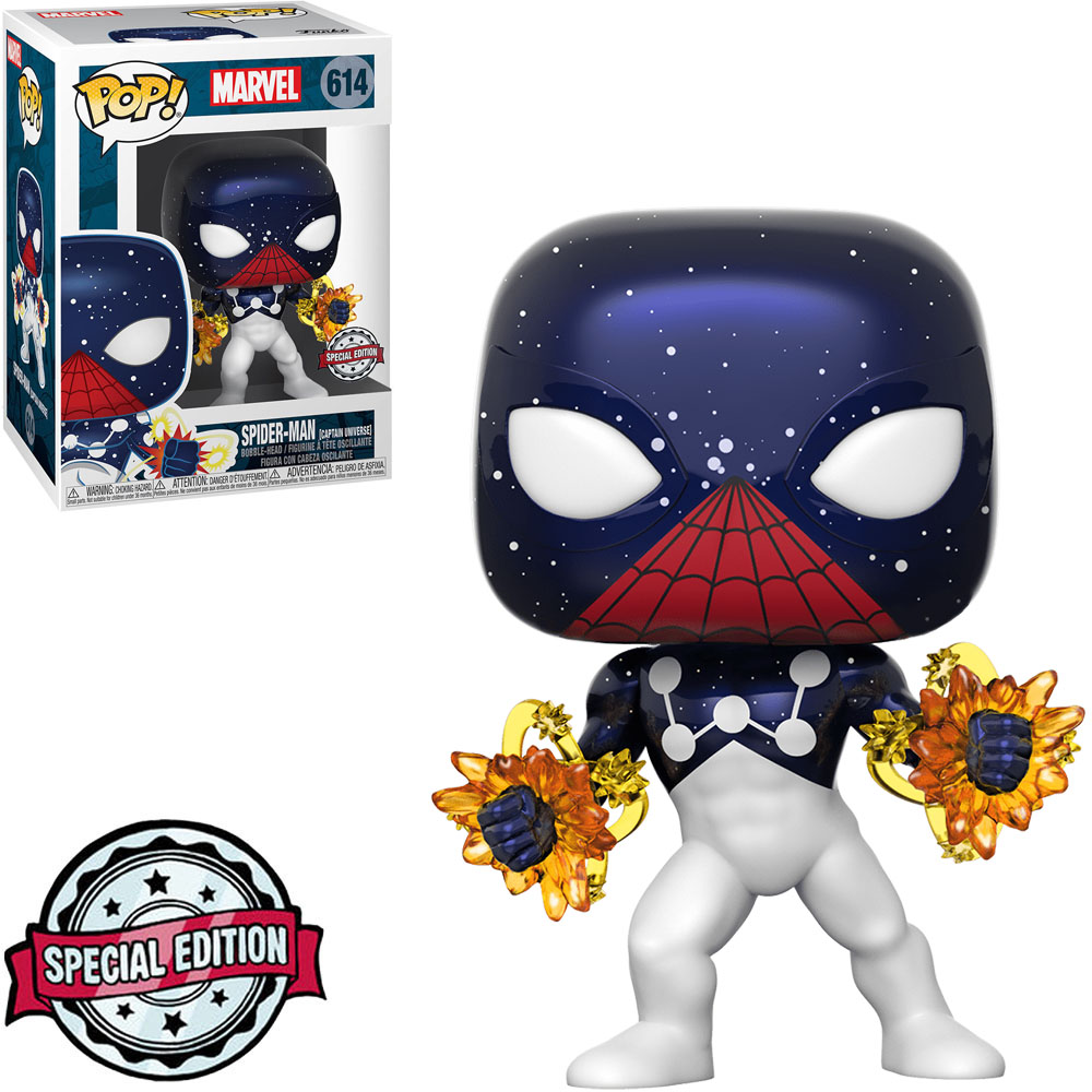 Funko Pop Marvel Exclusive - Spider-man 614 (captain Universe)