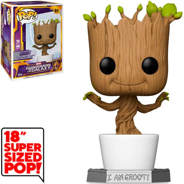 Funko Pop Marvel Guardians Of The Galaxy 18"-Groot 01