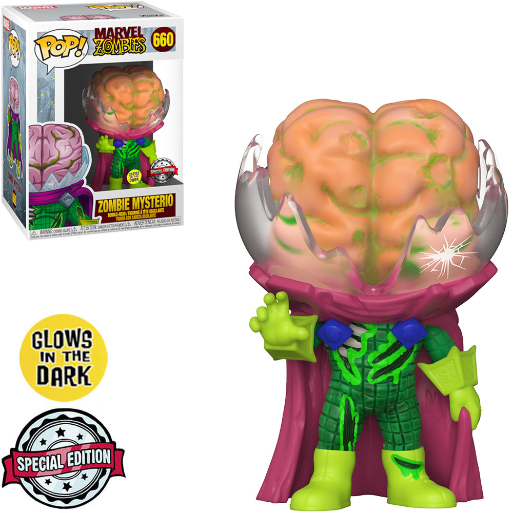 Funko Pop Marvel Zombies Exclusive - Zombie Mysterio 660 (glows In The Dark)