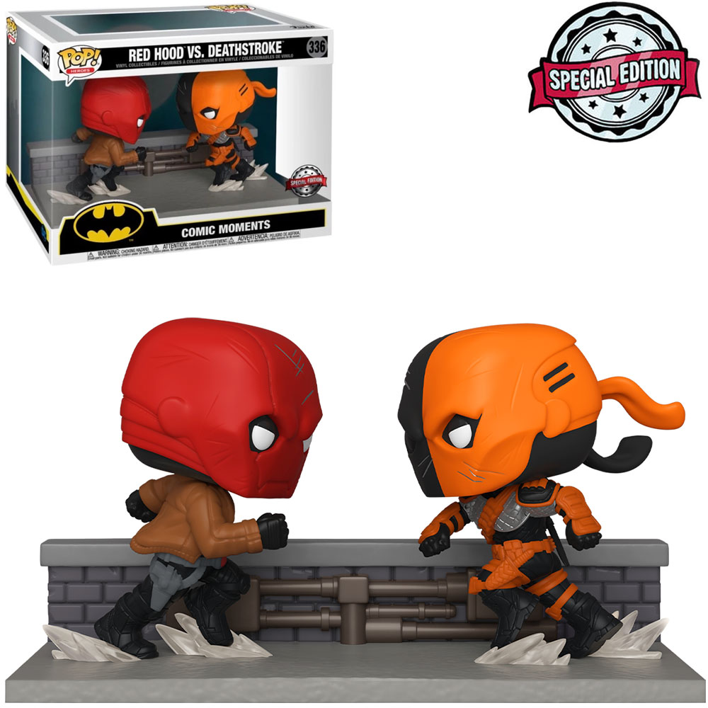 Funko Pop Dc Comic Moments Exclusive - Red Hood Vs. Deathstroke 336