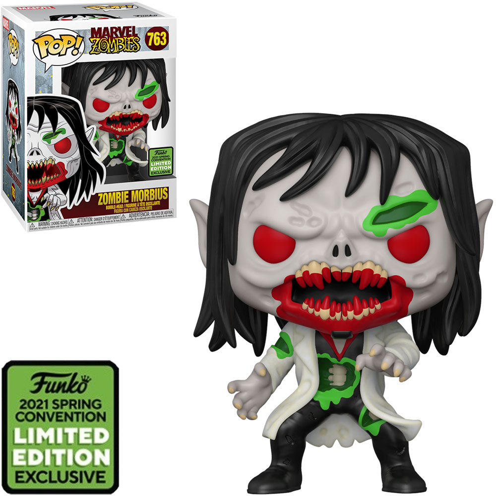 Funko Pop Marvel Zombies Exclusive Eccc 2021 - Zombie Morbius 763