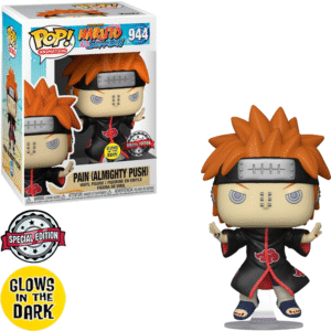 Funko Pop Naruto Shippuden Exclusive - Pain 944 (almighty Push) (glows In The Dark)