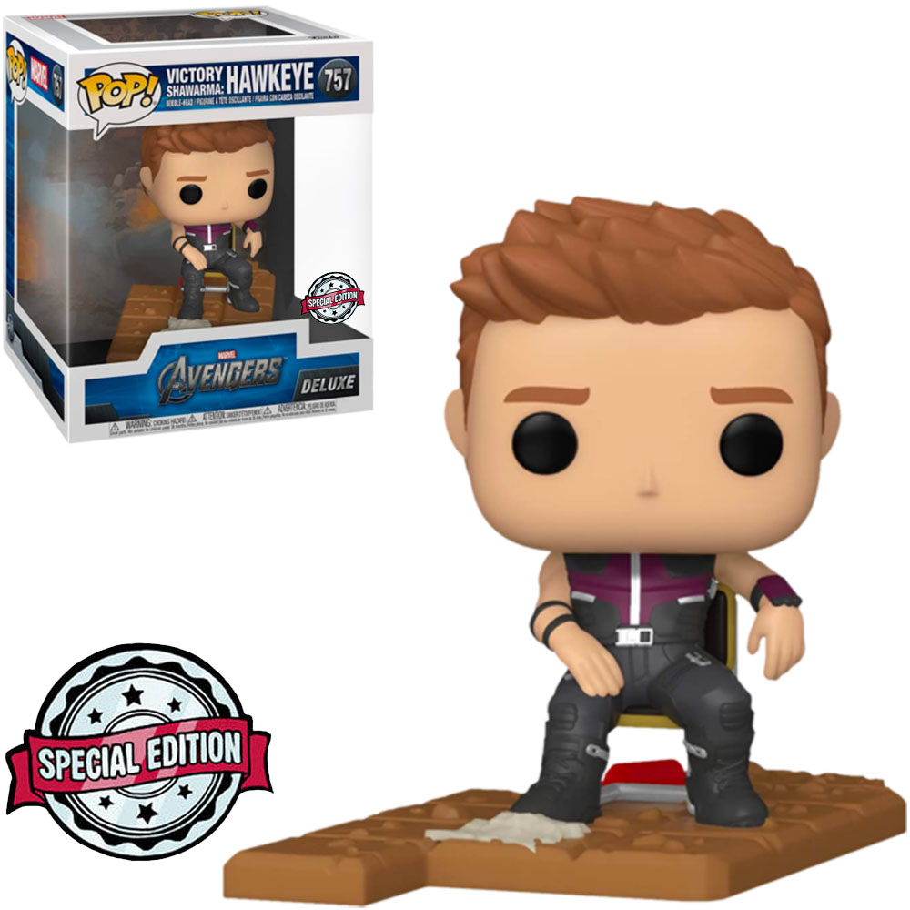 Funko Pop Marvel Avengers Exclusive Deluxe - Victory Shawarma: Hawkeye 757