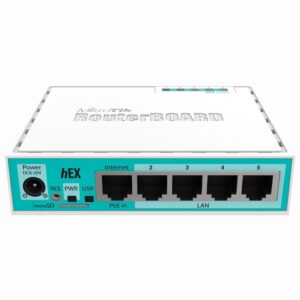 Switch Mikrotik RB 750GR3 HEX L4 Blanco
