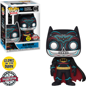 Funko Pop Heroes Dia de Los Dc Exclusive - Batman 409 (glows In The Dark)