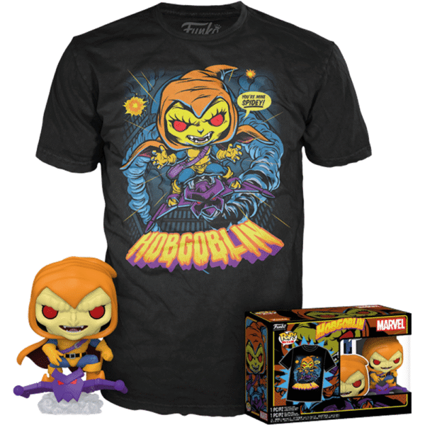 Funko Pop Marvel Animated Spider-man Tee Bundle Exclusive - Hobgoblin