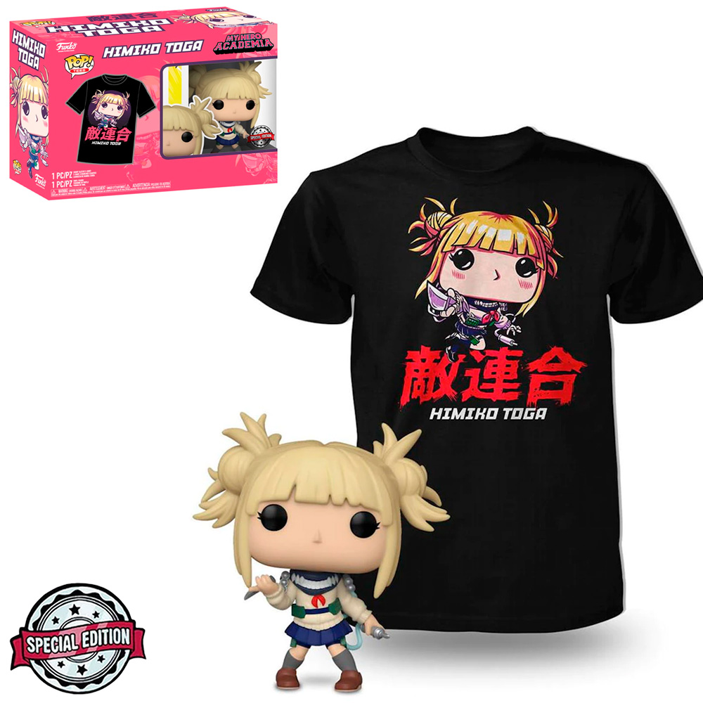 Box Funko Pop My Hero Academia Exclusivo - Himiko Toga + Camiseta Tee Bundle *s*
