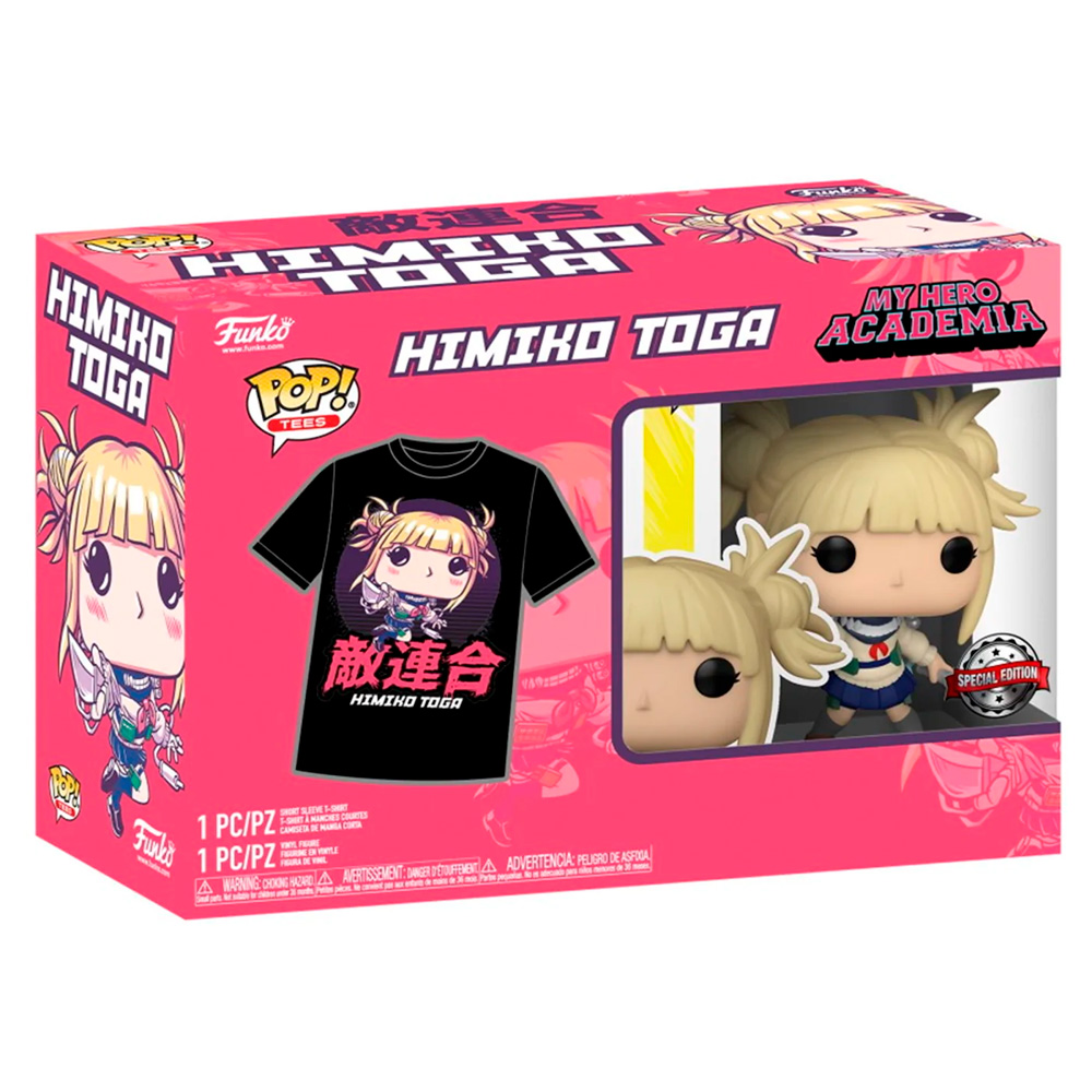 Box Funko Pop My Hero Academia Exclusivo - Himiko Toga + Camiseta Tee Bundle *s*