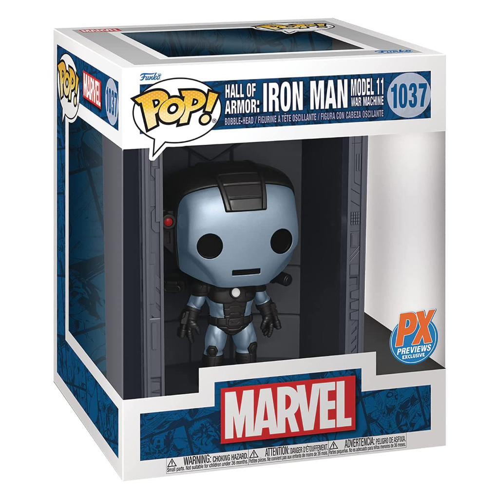 Funko Pop Deluxe Marvel Exclusive- Hall Of Armor: Iron Man Model 11 War Machine 1037