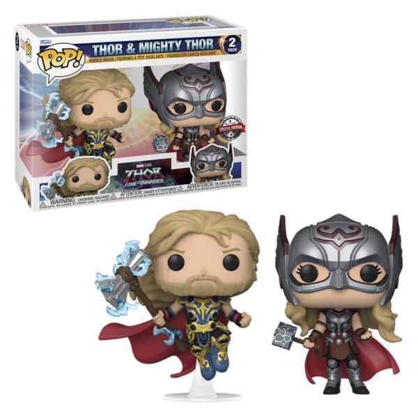 Funko Pop 2-PACK Marvel Thor: Love And Thunder - Thor And Mighty Thor