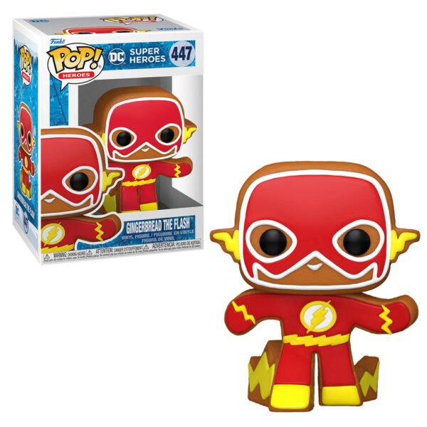 Funko Pop Heroes Dc Holiday - The Flash Gingerbread 447