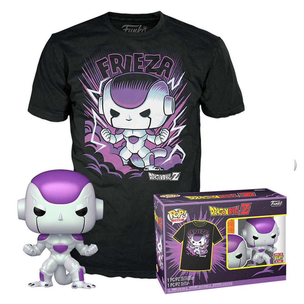 Funko Pop Animation Dragon Ball Z Frieza + Tees Bundle *lg* 63651