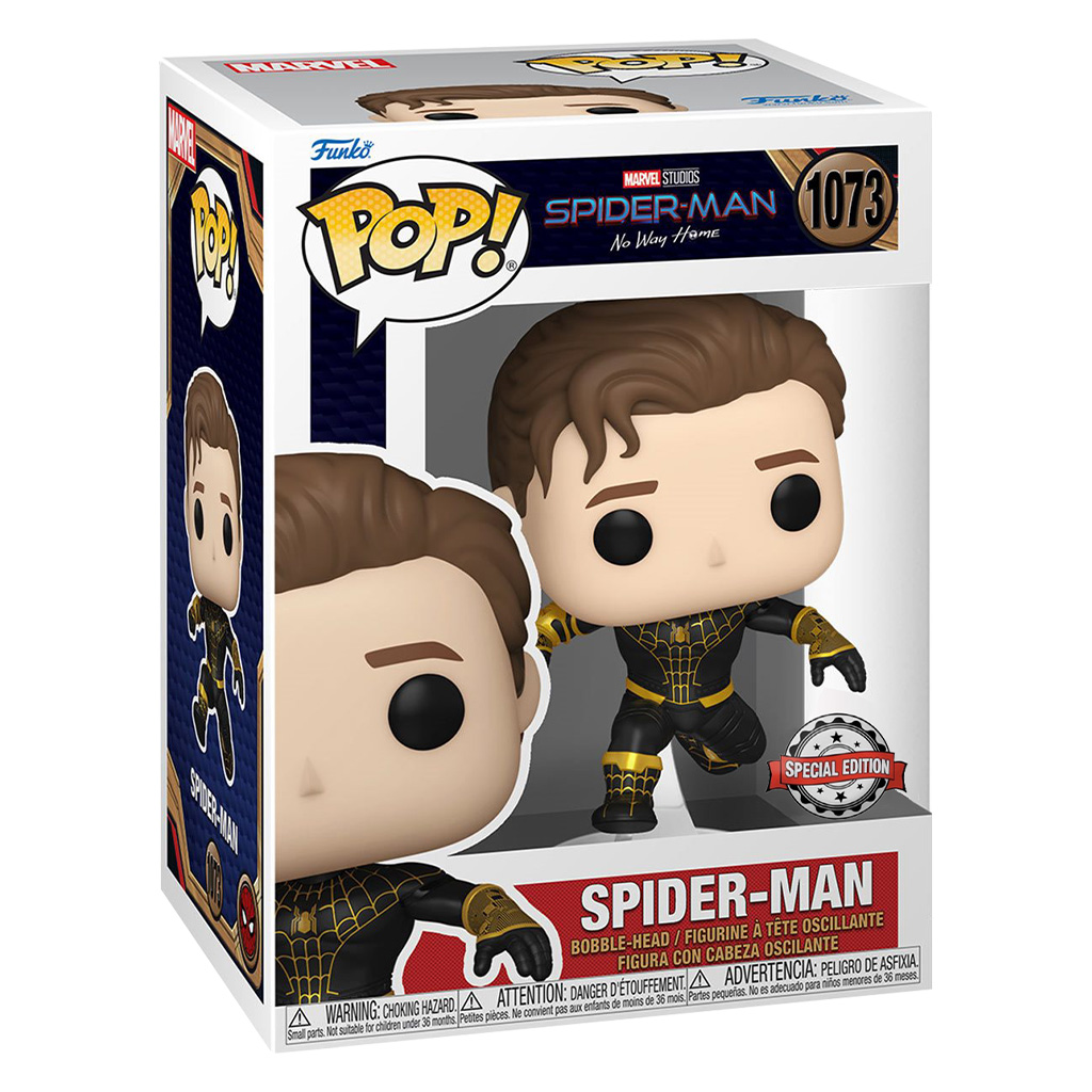 Funko Pop Marvel Spider-man: No Way Home Exclusive - Spider-man 1073 (black & Gold Suit)