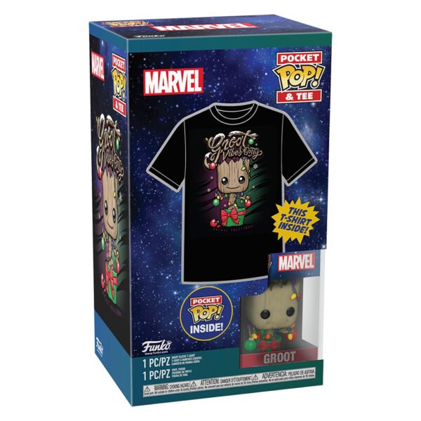 Funko Pop Pocket & Tee Marvel Groot - Talla Md (72954)