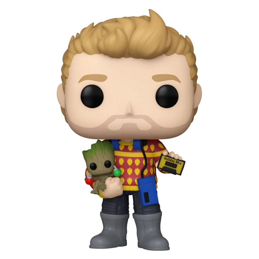 Funko Pop Marvel The Guardians Of The Galaxy Holiday Special Exclusive - Star-lord With Groot 1125