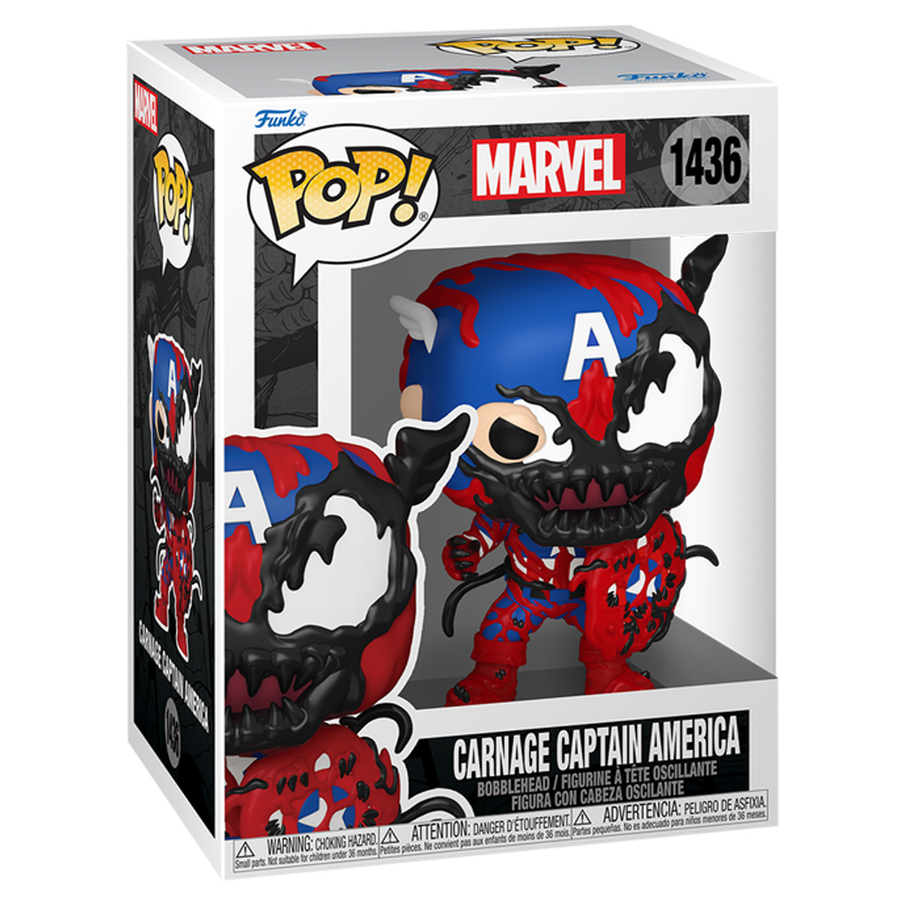 Funko Pop Marvel: Carnageized - Carnage Captain America 1436