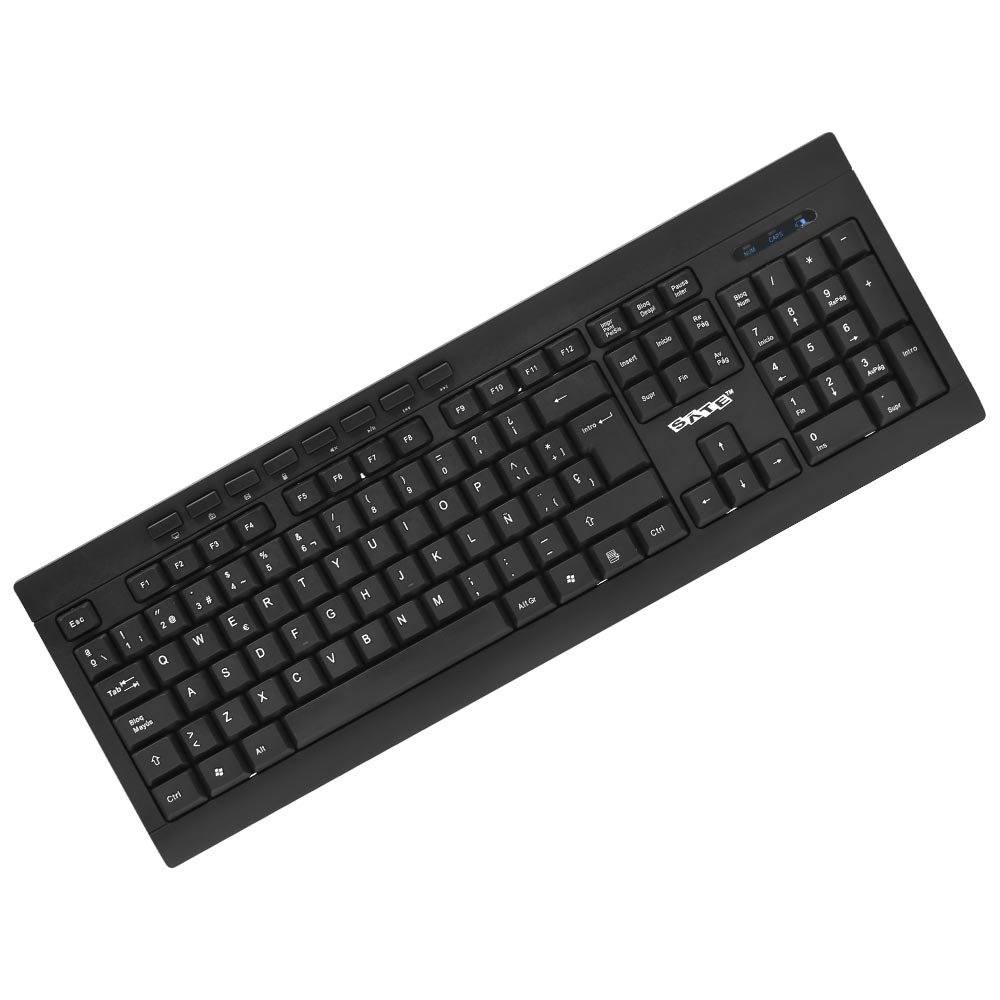 Teclado + Mouse Satellite AK-726G Wireless Español Negro
