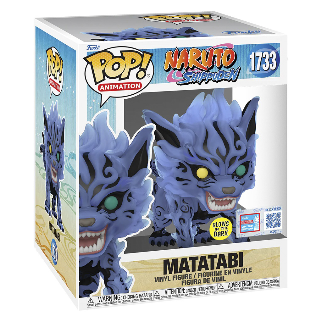 Funko Pop Animation Naruto Shippuden New York Comic Com 2024 6" - Matatabi 1733 (glows In The Dark)