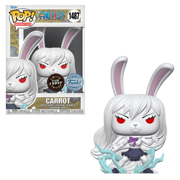 Funko Pop Animation Chase One Piece Exclusive - Carrot 1487 (glows In The Dark)