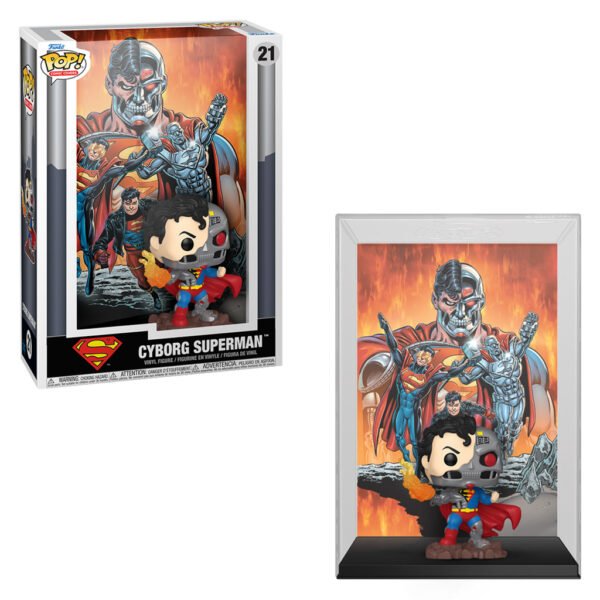 Funko Pop Comic Covers Dc Comics: Reign Of The Supermen - Cyborg Superman 21 (83729)