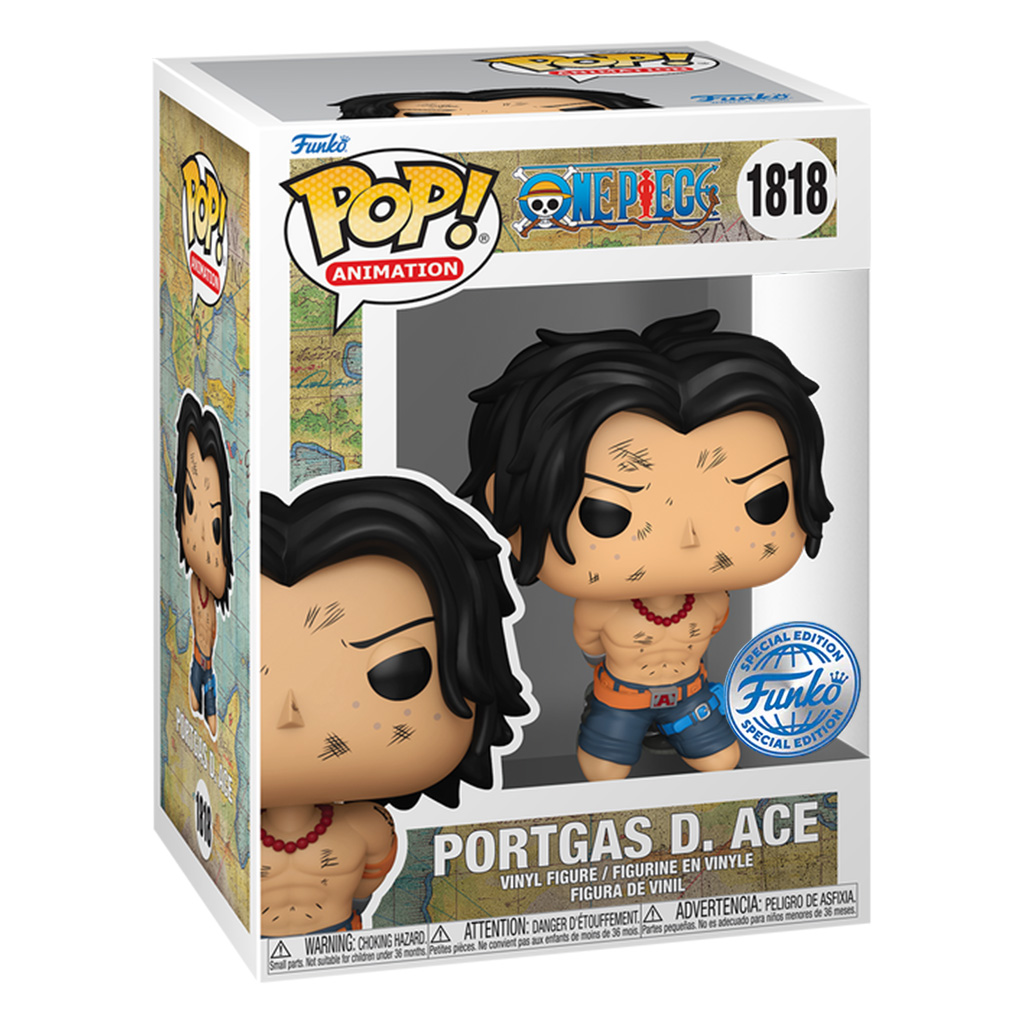 Funko Pop Animation One Piece Exclusive - Portgas D.ace 1818 (c/acrilico)