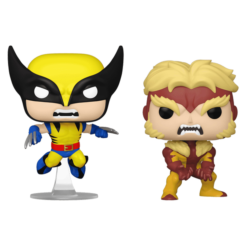 Funko Pop Marvel 50th Anniversary X-men Exclusive - Wolverine & Sabertooth 2-pack (77598)