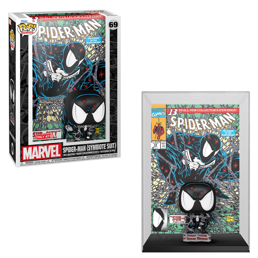 Funko Pop Comic Covers Marvel Spider-man Exclusive - Spider-man 69 (symbiote Suit)