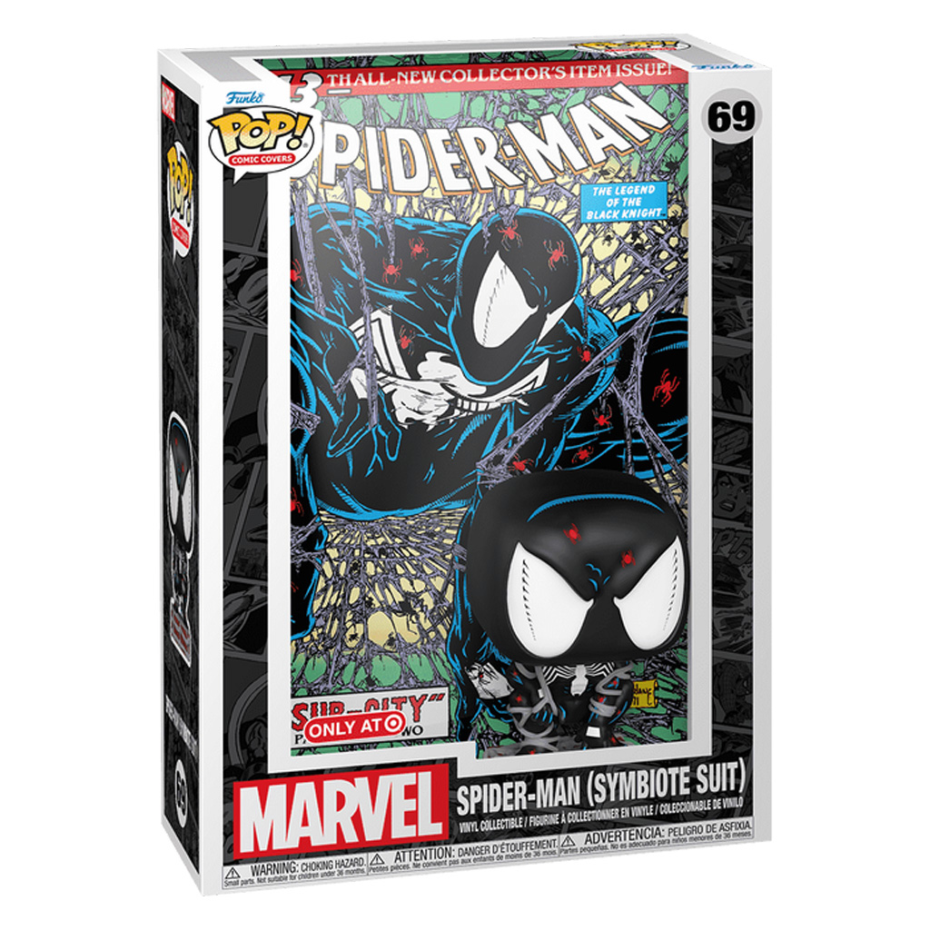 Funko Pop Comic Covers Marvel Spider-man Exclusive - Spider-man 69 (symbiote Suit)