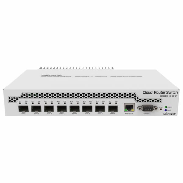 Switch Mikrotik Routerboard CRS309-1G-8S+IN L5 - BLANCO