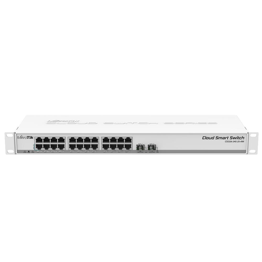 Switch Mikrotik Routerboard CSS326-24G-2S+RM Blanco