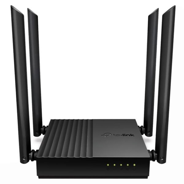Router Tp - Link Archer C64 AC1200 Doble Banda 2.4GHZ 5GHZ 4 Antenas - Negro