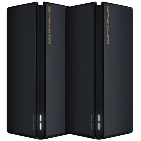 Router Xiaomi RA82 Mesh Wi-Fi 6 2 Pack Dual Band 2.4GHz 5GHz 3000Mbps Negro