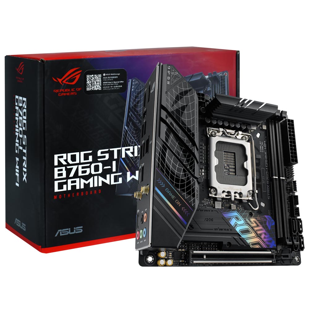 Placa Madre ASUS ROG Strix B760-I Gaming Wi-Fi Socket LGA 1700 DDR5