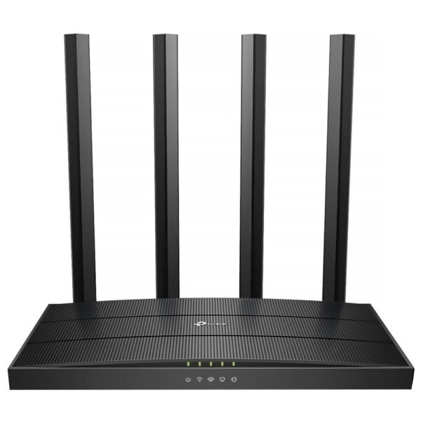 Router Tp - Link Archer C6 AC1300 Doble Banda 2.4GHZ 5GHZ 4 Antenas - Negro