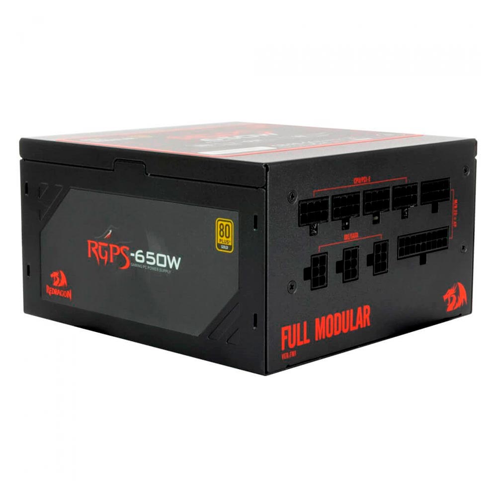 Fuente de Alimentación Redragon GC-PS008 650W ATX Modular 80 Plus Gold