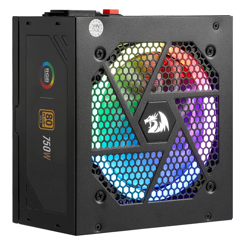 Fuente de Alimentación Redragon GC-PS006-1 750W ATX Modular 80 Plus Gold RGB