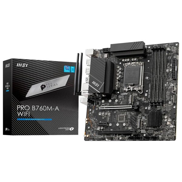 Placa Madre MSI Pro B760M-A Wi-Fi Socket LGA 1700 DDR5