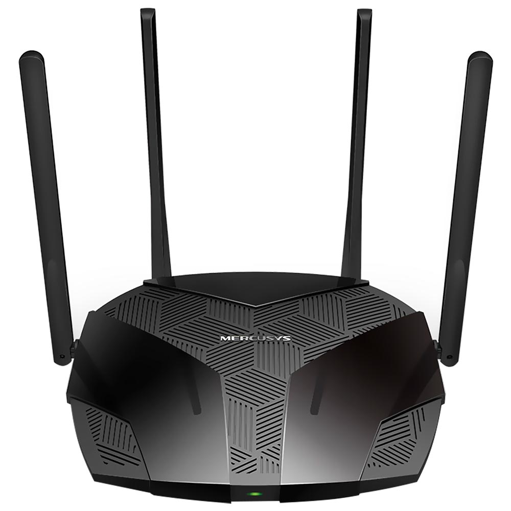 Router Mercusys MR80X AX3000 Dual Band 2.4GHz 5GHz Wi-Fi 6 4 Antenas Negro