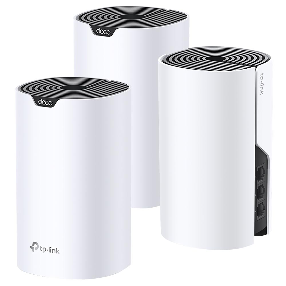 Router Tp-Link Deco S7 Whole Home Mesh Wi-Fi AC1900 Dual Band 2.4GHz 5GHz Blanco (Kit con 3)