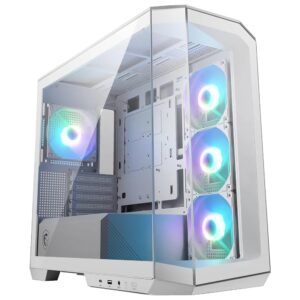 Gabinete Gamer MSI Mag Pano M100R PZ Mid Tower 4 Cooler ARGB Blanco