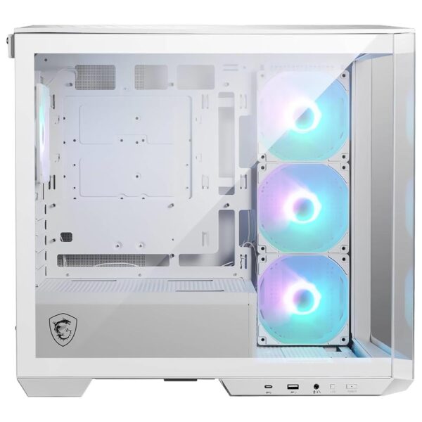 Gabinete Gamer MSI Mag Pano M100R PZ Mid Tower 4 Cooler ARGB Blanco