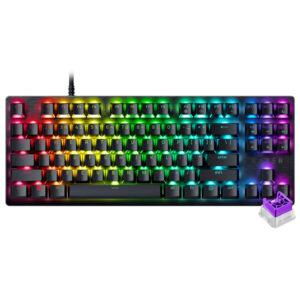 Teclado Gamer Razer Huntsman V3 X Tenkeyless Optical Esports USB RGB Purple Español Negro (RZ03-05021700-R311)