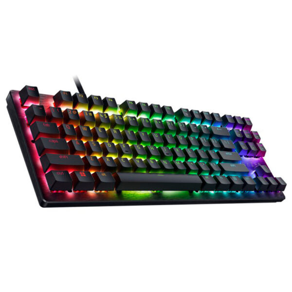 Teclado Gamer Razer Huntsman V3 X Tenkeyless Optical Esports USB RGB Purple Español Negro (RZ03-05021700-R311)