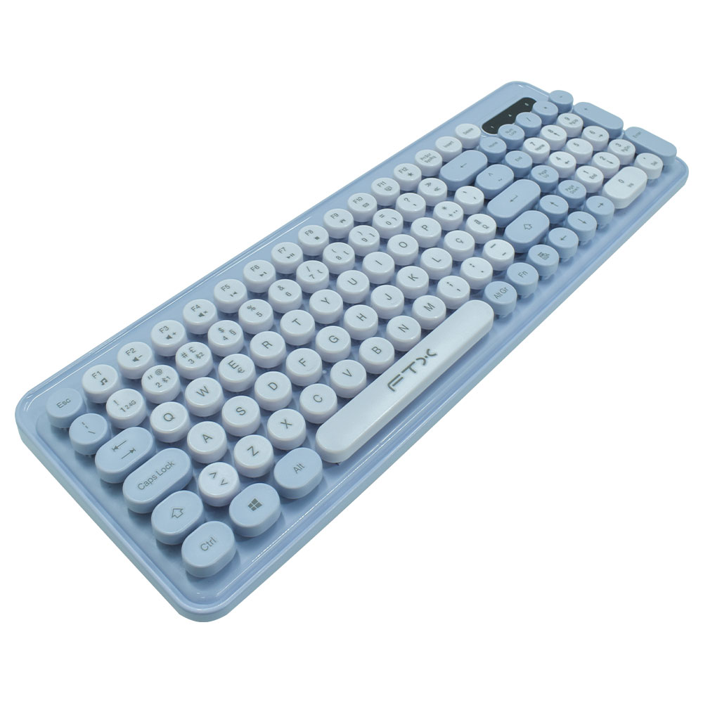 Teclado + Mouse FTX GK02 Wireless Portugués Morado