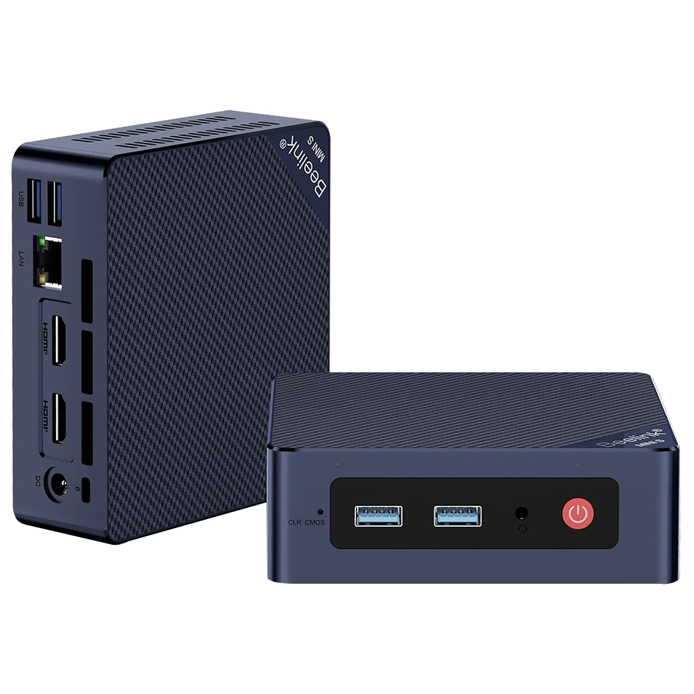 Mini PC Beelink Mini S13 Pro Intel Twin Lake N150 de 3.6GHz 16GB de RAM 500GB SSD Azul