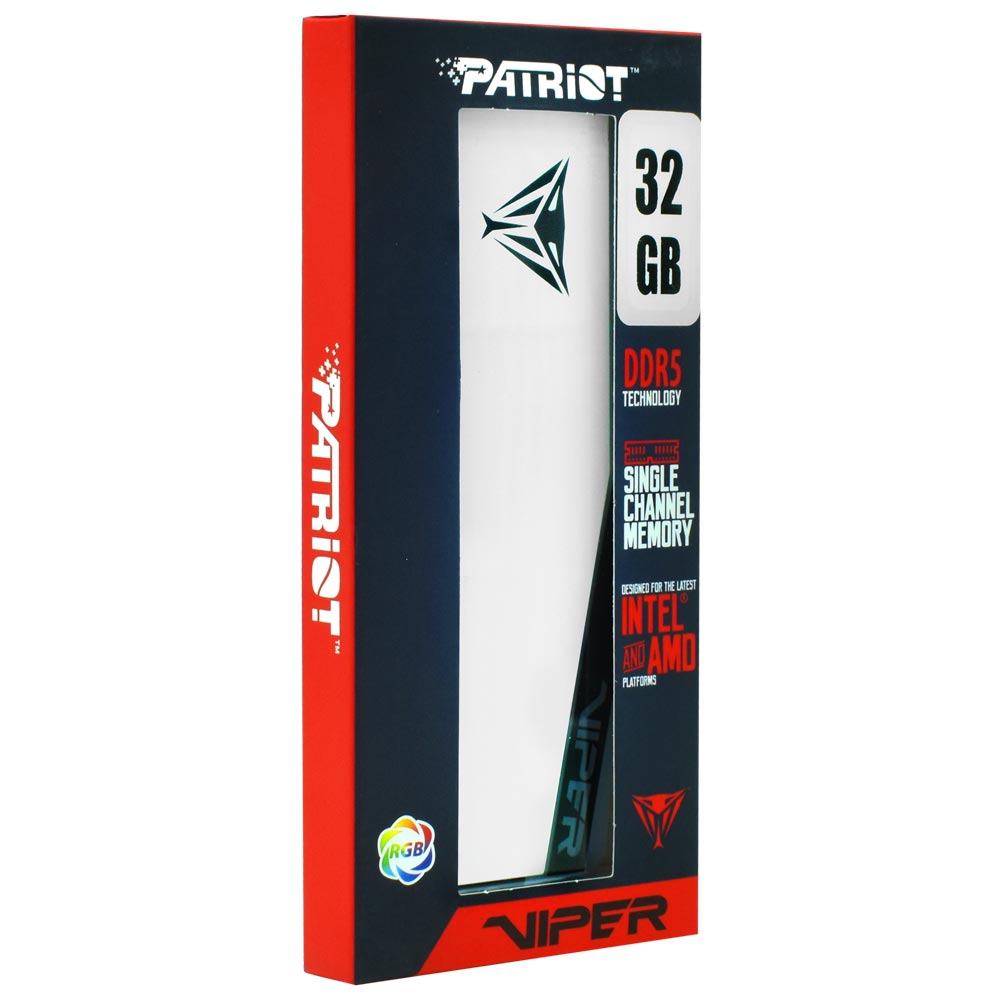 Memoria RAM Patriot Viper Elite 5 DDR5 32GB 5600MHz RGB - PVER532G56C36W
