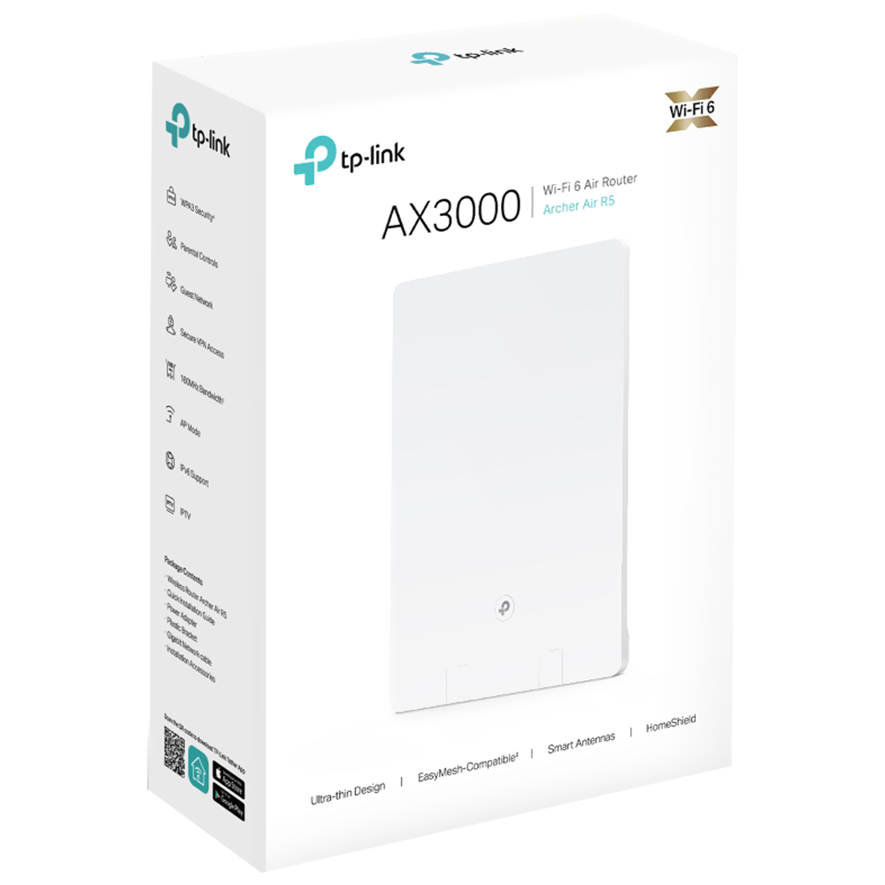 Router Tp-Link Archer Air R5 AX3000 Dual Band 2.4GHz 5GHz Wi-Fi 6 Blanco