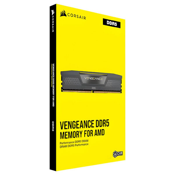 Memoria RAM Corsair Vengeance DDR5 16GB 6000MHz Negro (CMK16GX5M1E6000Z36)