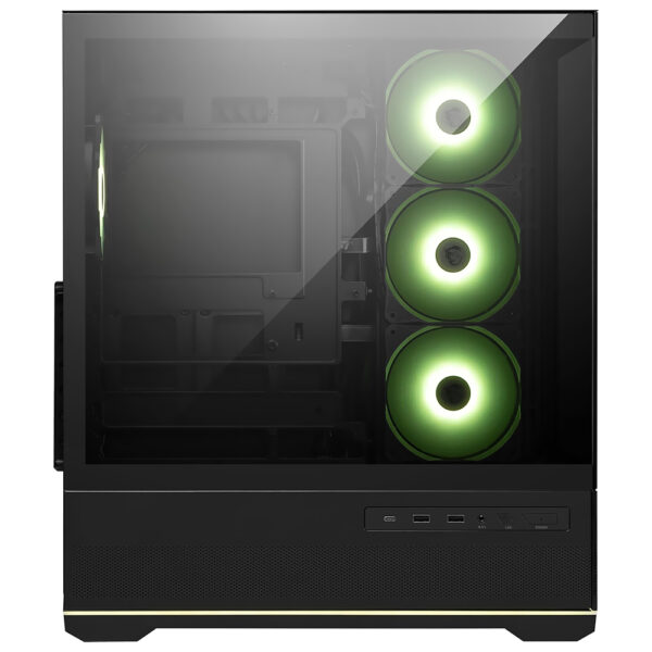 Gabinete Gamer MSI Mag Pano 110R PZ Micro ATX 4 Cooler ARGB Negro
